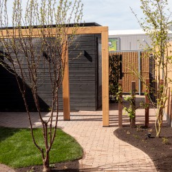 Doorkijk groene stadstuin