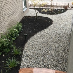 Fraai lijnenspel in de tuin Fraai lijnenspel in de tuin