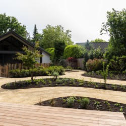 Overzicht borders tuin Bosch en Duin