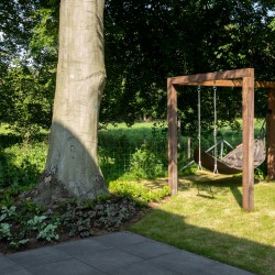 Pergola met schommel en hangmat Pergola met schommel en hangmat