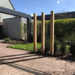 Straatwerk met lijngoot Straatwerk met lijngoot