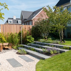 Tuin met vlonderterras Tuin met vlonderterras