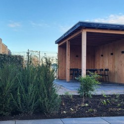 Tuinaanleg met veranda