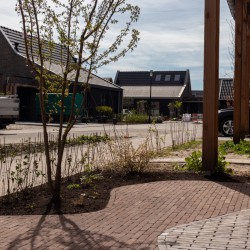 Voortuin met mooi straatwerk